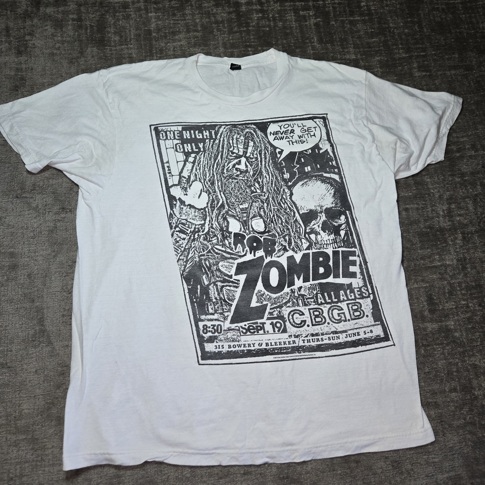 Rob Zombie Exclusive  CBGB Music Venue Show T-shirt XL